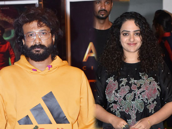 Nithya menen and Satya Dev At skylab trailer launch